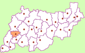 Сусанинский район на карте