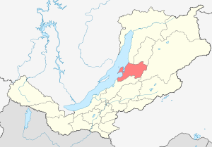 Баргузинский район на карте
