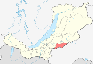 Кижингинский район на карте