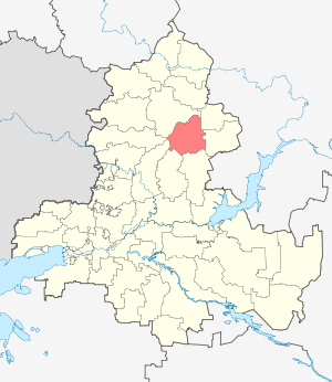 Милютинский муниципальный район на карте