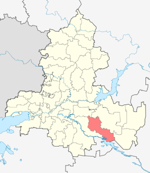 Орловский муниципальный район на карте