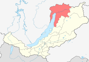 Северо-Байкальский район на карте