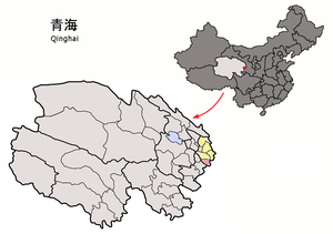 Сюньхуа-Саларский автономный уезд, карта