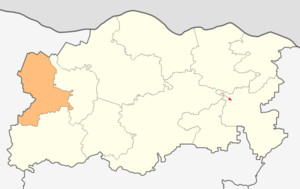 Община Кнежа, карта