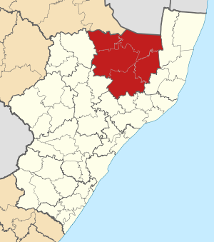 Зулуленд, карта