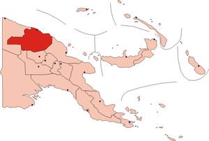Восточный Сепик на карте