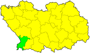 Тамалинский район на карте