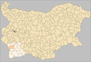 Община Симитли на карте