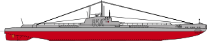 Submarine Orzeł 1939 Profile.svg