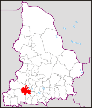 Городской округ Первоуральск на карте