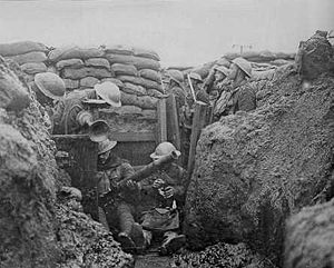 Trench warfare on the western front