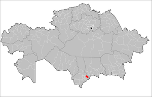 Тюлькубасский район на карте