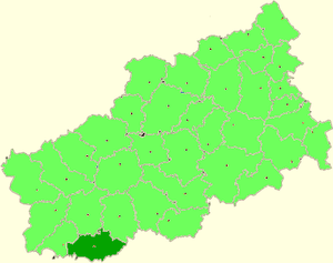 Бельский район на карте