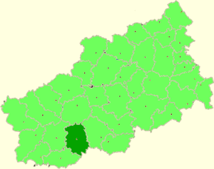 Оленинский район на карте
