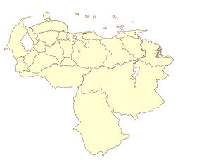 Федеральный округ Венесуэлы на карте