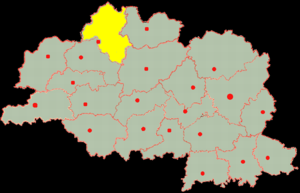 Верхнедвинский район на карте