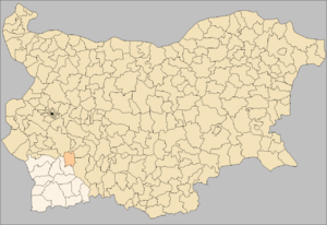 Община Якоруда на карте