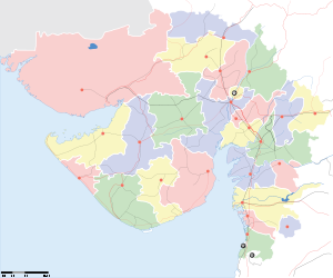 Гуджарат, карта