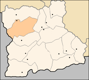 Община Симитли, карта