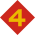 Logo of the US 4th Marine Division